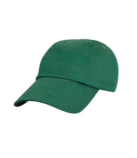 Casquette à profil bas en coton pour enfants vert bouteille Result Headwear