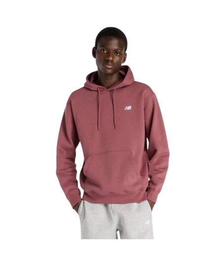 Mens Regular Long-sleeved Hoodie Burgundy New Balance