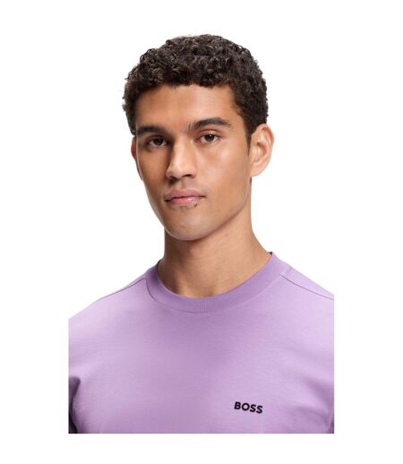 Mens Tchup Logo Oversized T-shirt Purple Boss