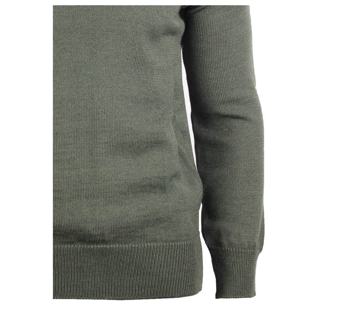 Pull camionneur Camionneur Homme Coton Zippé Olive & Choco-5