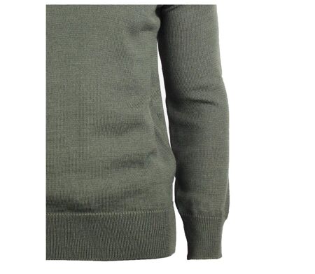 Pull camionneur Camionneur Homme Coton Zippé Olive & Choco
