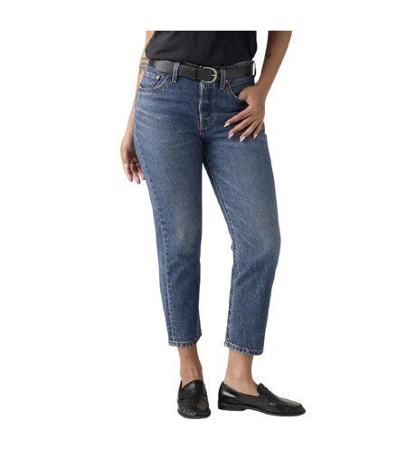 Womens/ladies 501 Lightweight Cropped Straight Leg Jeans Energy Refresh Levis