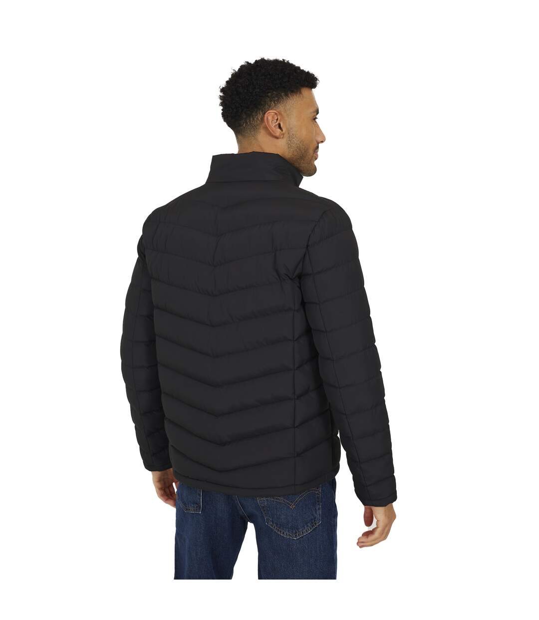 Doudoune Matelassée Motif/style Matelassé Homme Noir Brave Soul-3