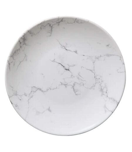 Lot de 6 Assiettes à Dessert Geom 20cm Blanc