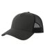 Rapper 5 Panel Cotton Sustainable Trucker Cap Dark Grey Black Atlantis-1