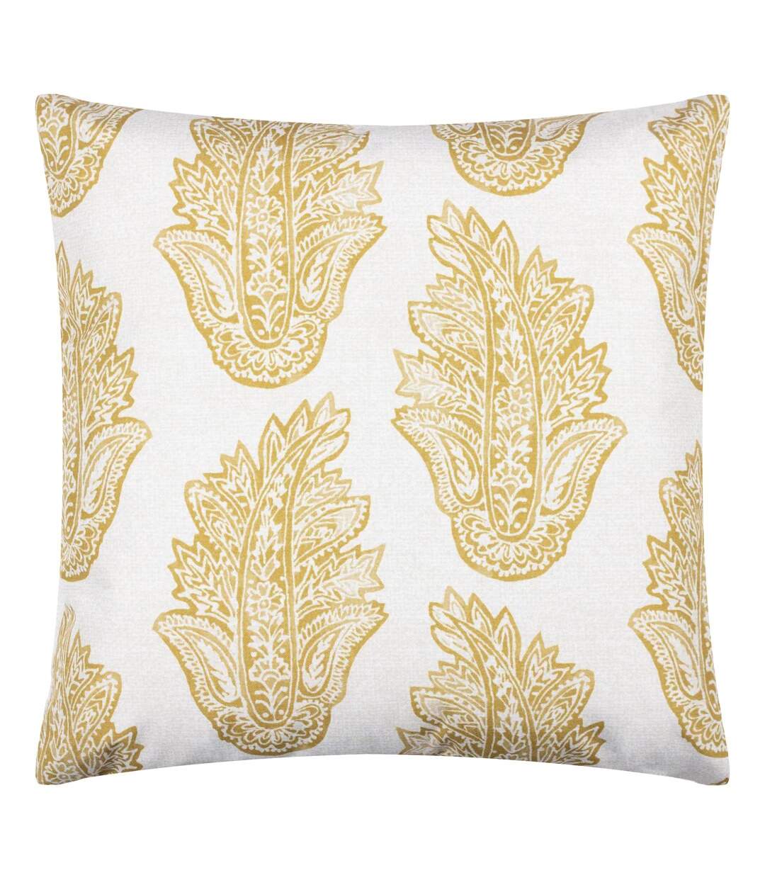 Kalindi paisley outdoor cushion cover 43cm x 43cm saffron Paoletti-2