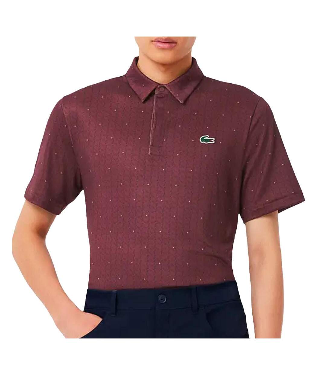 Polo bordeaux homme lacoste dh5175-1