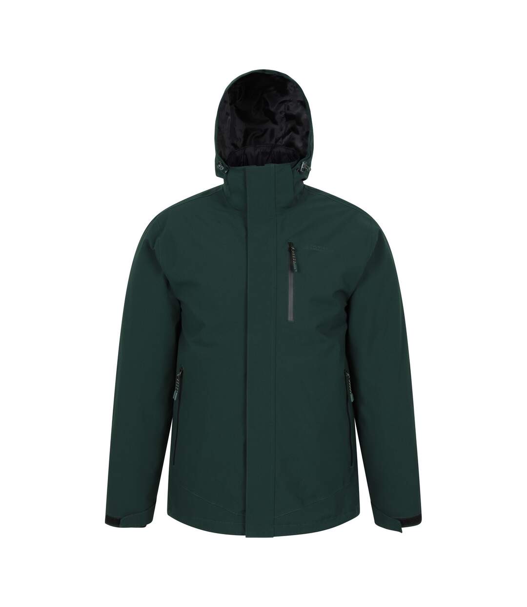 Veste Imperméable Motif/style 3-en-1 Sycamore Homme Vert Foncé Mountain Warehouse-1