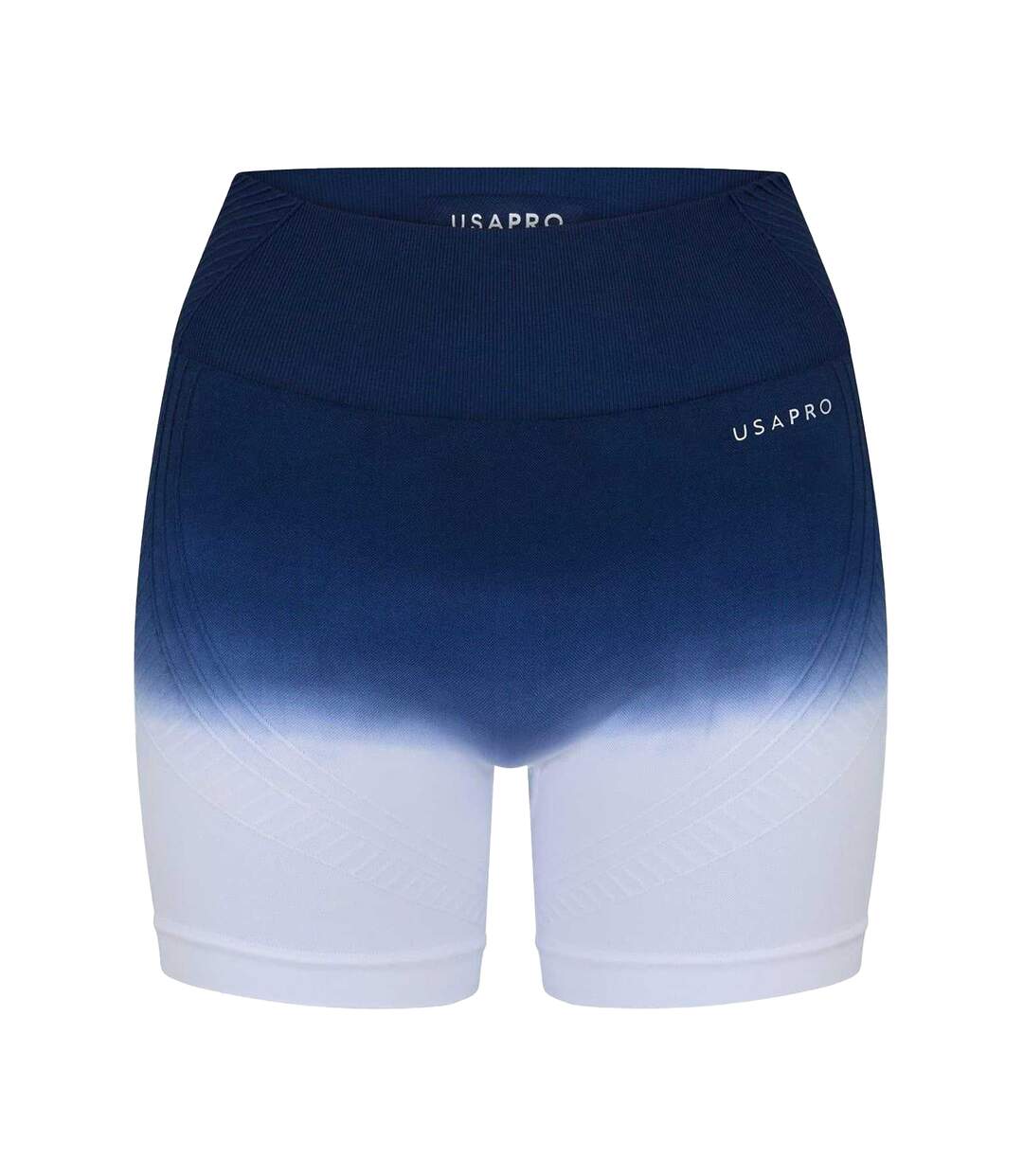 Cuissard De Cyclisme Motif/style Ombré Femme Bleu Marine Blanc USA-1