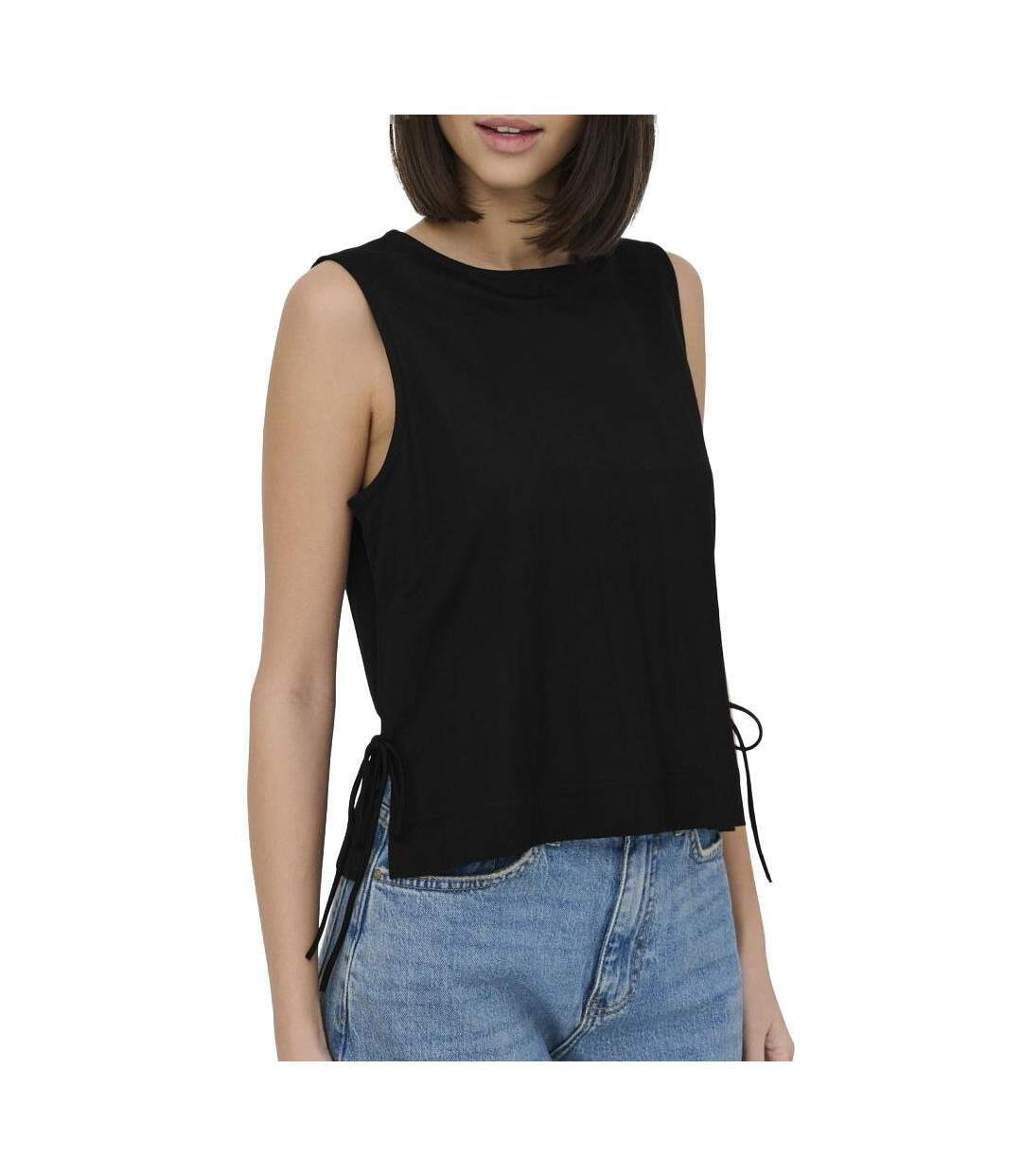 T-Shirt noir femme jdy leslie-1