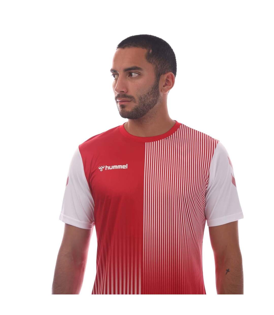 T-shirt Mexico Homme Rouge Blanc Hummel-4