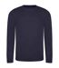 Mens moisture wicking long-sleeved t-shirt french navy AWDis Cool