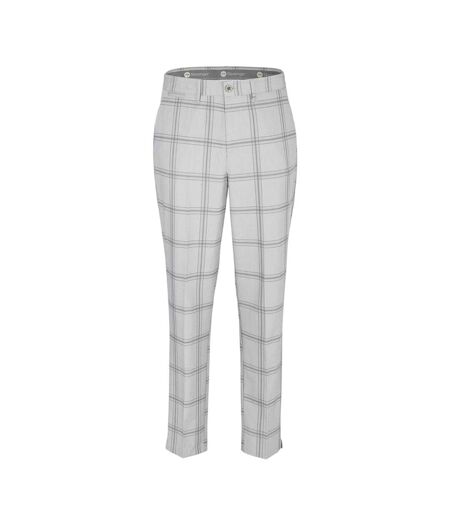 Mens Checked Golf Trousers Grey Slazenger