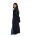 Womens/ladies maxi single-breasted coat navy Dorothy Perkins