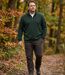 CHALLENGER CHARLY3 — Sweat polaire kaki chiné : style outdoor et confort douillet-5