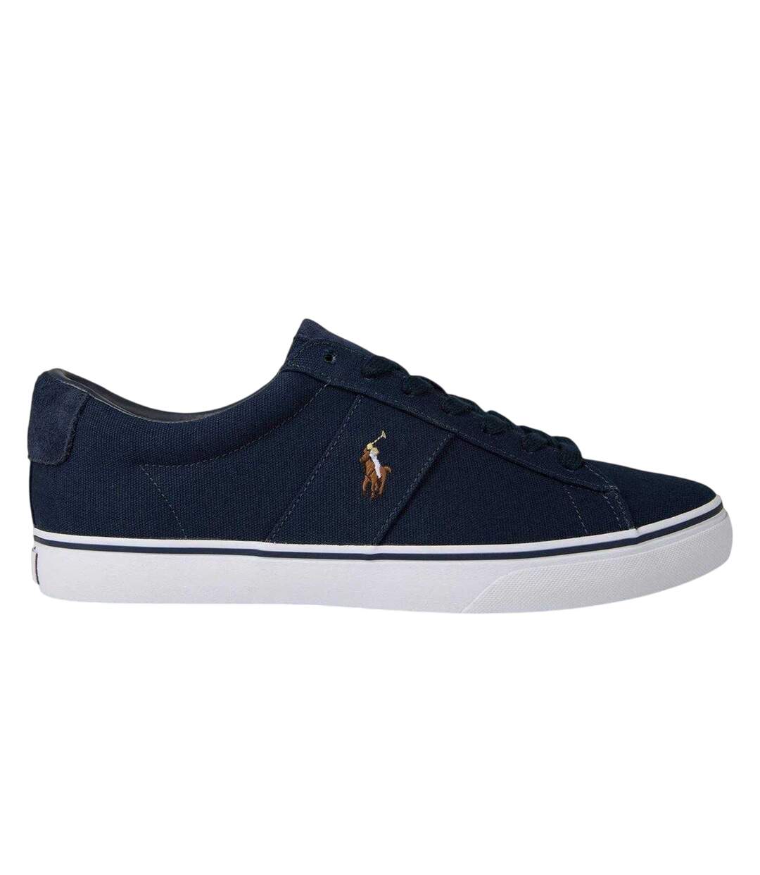 Baskets Basses En Toile Sayer Homme Bleu Marine Ralph Lauren-1