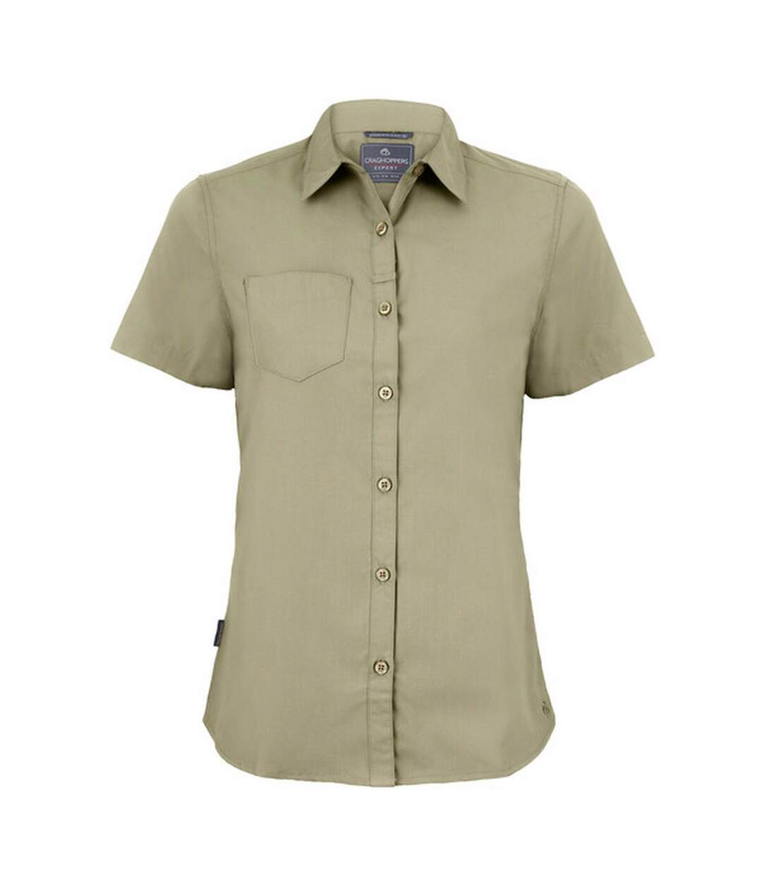 Womens/ladies expert kiwi short-sleeved shirt pebble Craghoppers-1