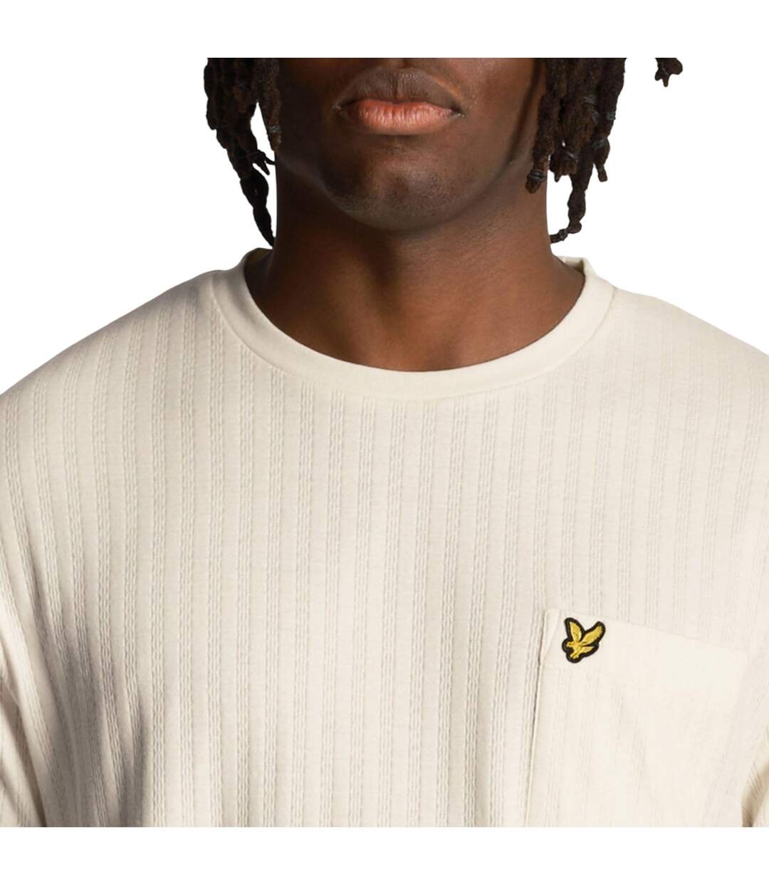 T-shirt Motif À Rayures Homme Blanc Lyle & Scott-4