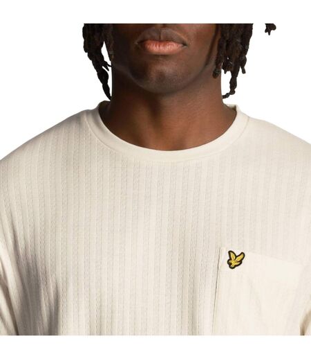 T-shirt Motif À Rayures Homme Blanc Lyle & Scott