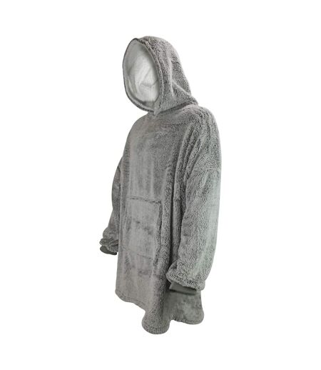Mens Fleece Lined Blanket Hoodie | Shaggy Loungewear Top with Hood