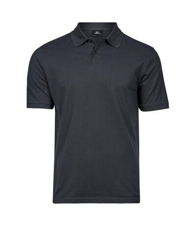 Tee Jays Mens Cotton Pique Polo Shirt (Dark Grey) - UTPC5689