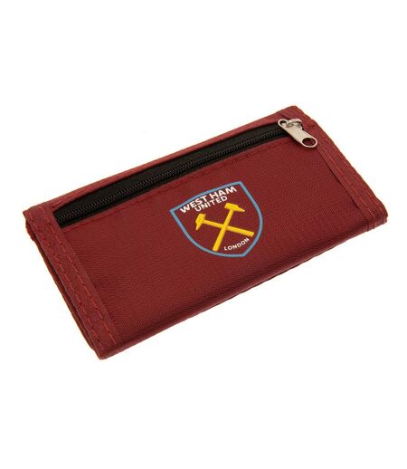 West Ham United FC Colour React Crest Wallet (Claret Red/Gold) (One Size) - UTTA9304