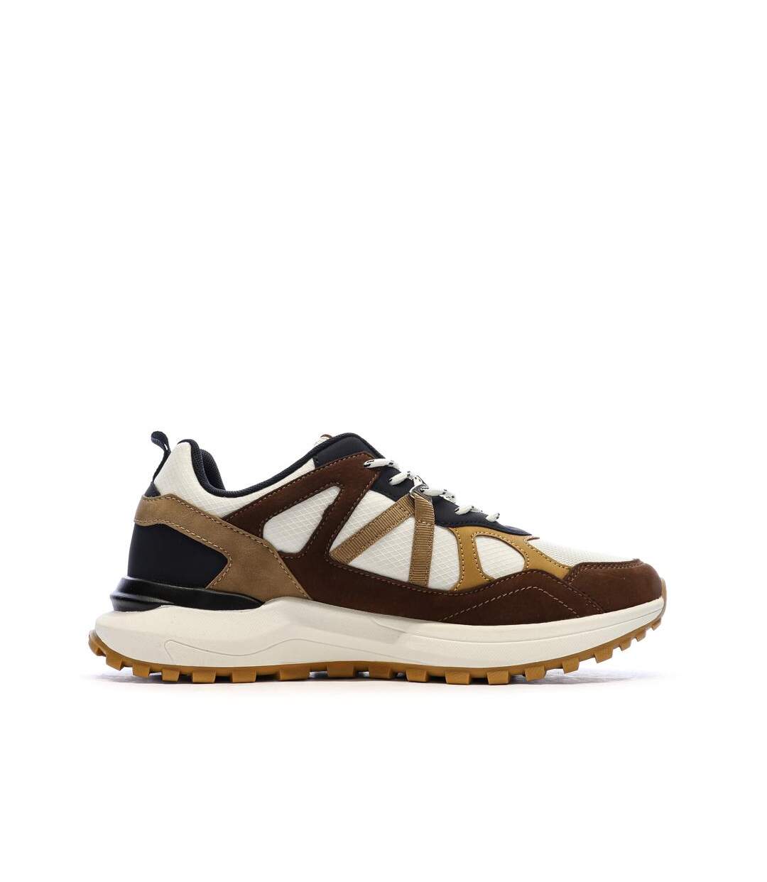 Baskets beige/bordeaux/moutarde homme schott heck-2