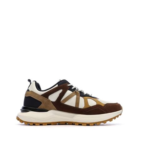 Baskets beige/bordeaux/moutarde homme schott heck