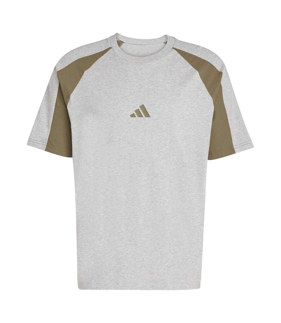 T-shirt Motif/style Blocs De Couleurs Essentials Homme Gris Chiné Chiné Adidas-2