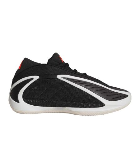 Mens Anthony Edwards Mesh Basketball Shoes Black Silver Adidas