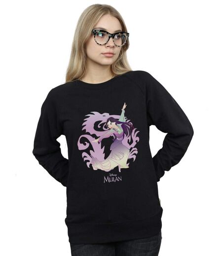 Disney Sweatshirt Femme/Femme Mulan Dragon Fight (Noir) - UTBI13719
