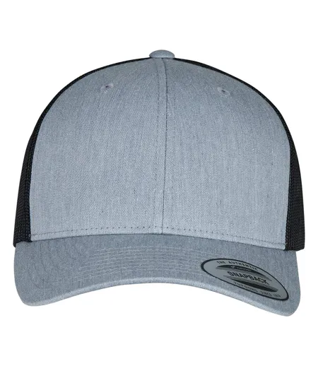 Casquette Trucker Motif/style Rétro Lavande Noir Flexfit