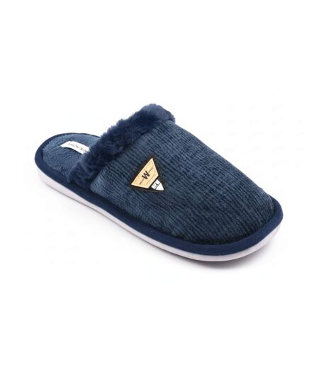 Mules homme velours ondulé MU9714