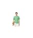 Mens Embroidered Logo Cotton T-shirt Green Lacoste-1
