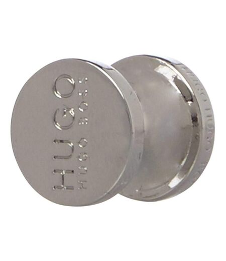 Mens Polished Round Formal Cufflinks One Size Blue Hugo