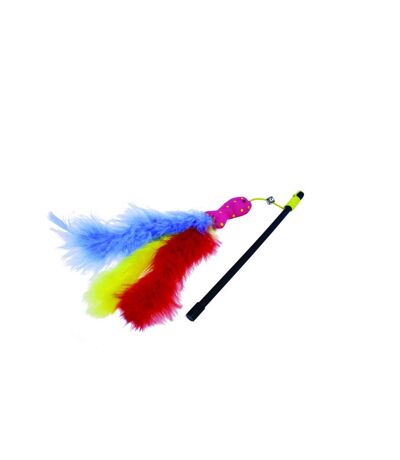 Happy Pet Carnival - Canne à pêche pour chat (Multicolore) (26 x 3 x 2cm) - UTBT870