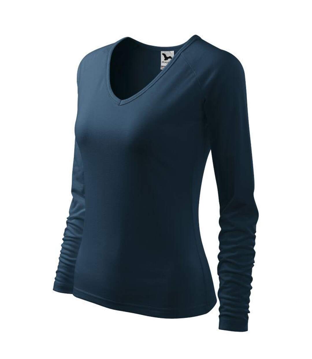 T-shirt Manches Longues Elegance Femme Bleu Marine Foncé Malfini-3