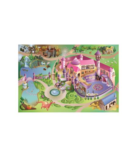 Tapis enfant tissé motif princesse PRINCESS