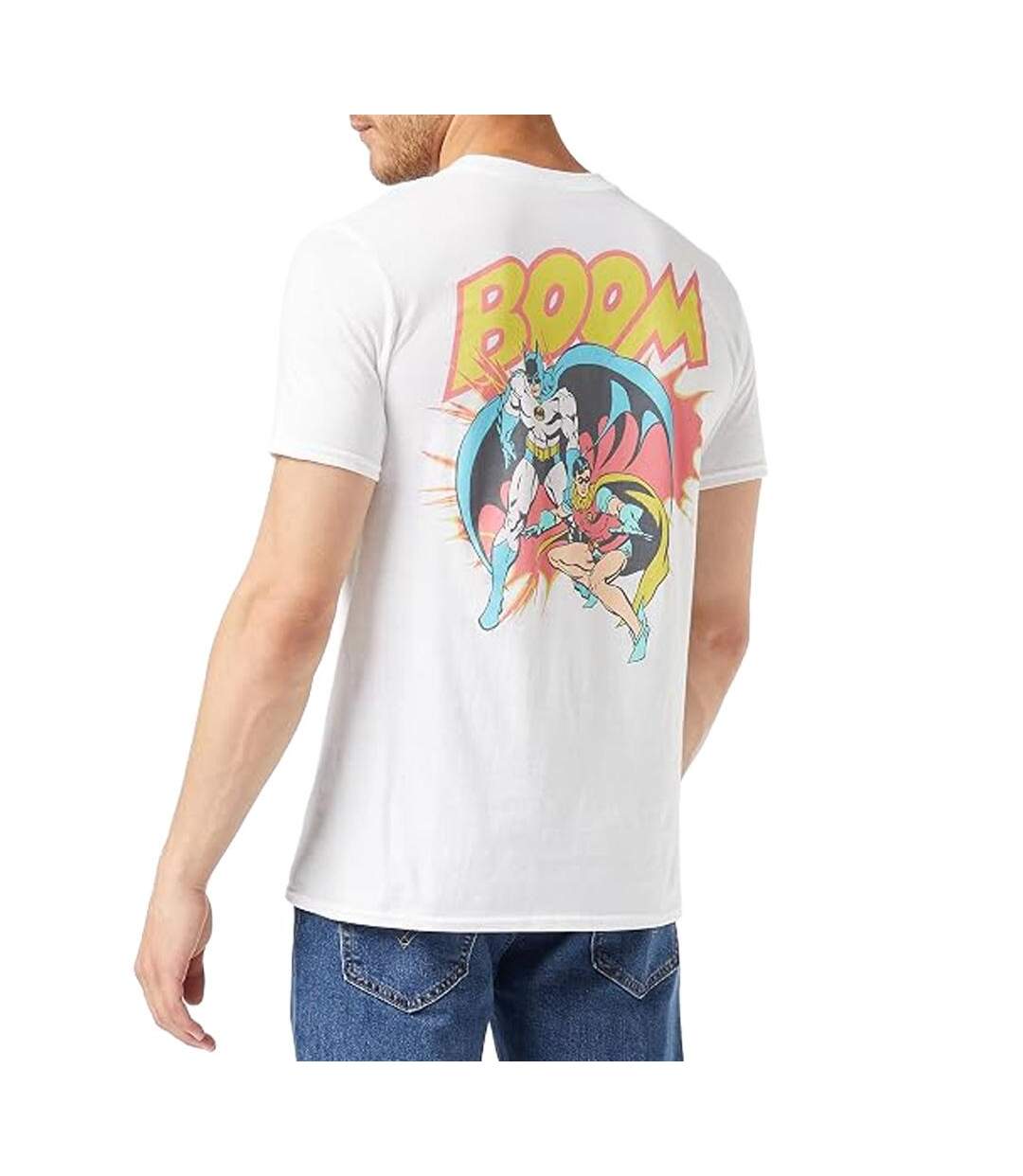 T-Shirt blanc homme dc comics boom-2