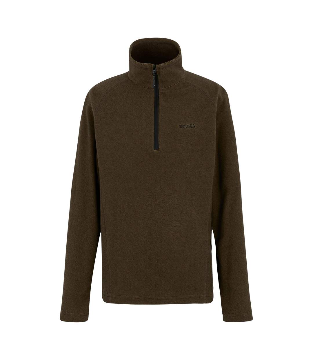 Great Outdoors Mens Montes Funnel Neck Fleece Jumper Nut Brown Black Regatta-2