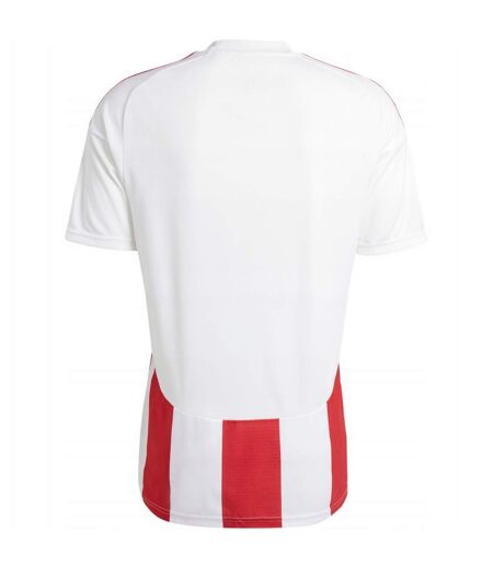 Maillot De Foot Style À Rayures Homme Blanc Rouge Adidas