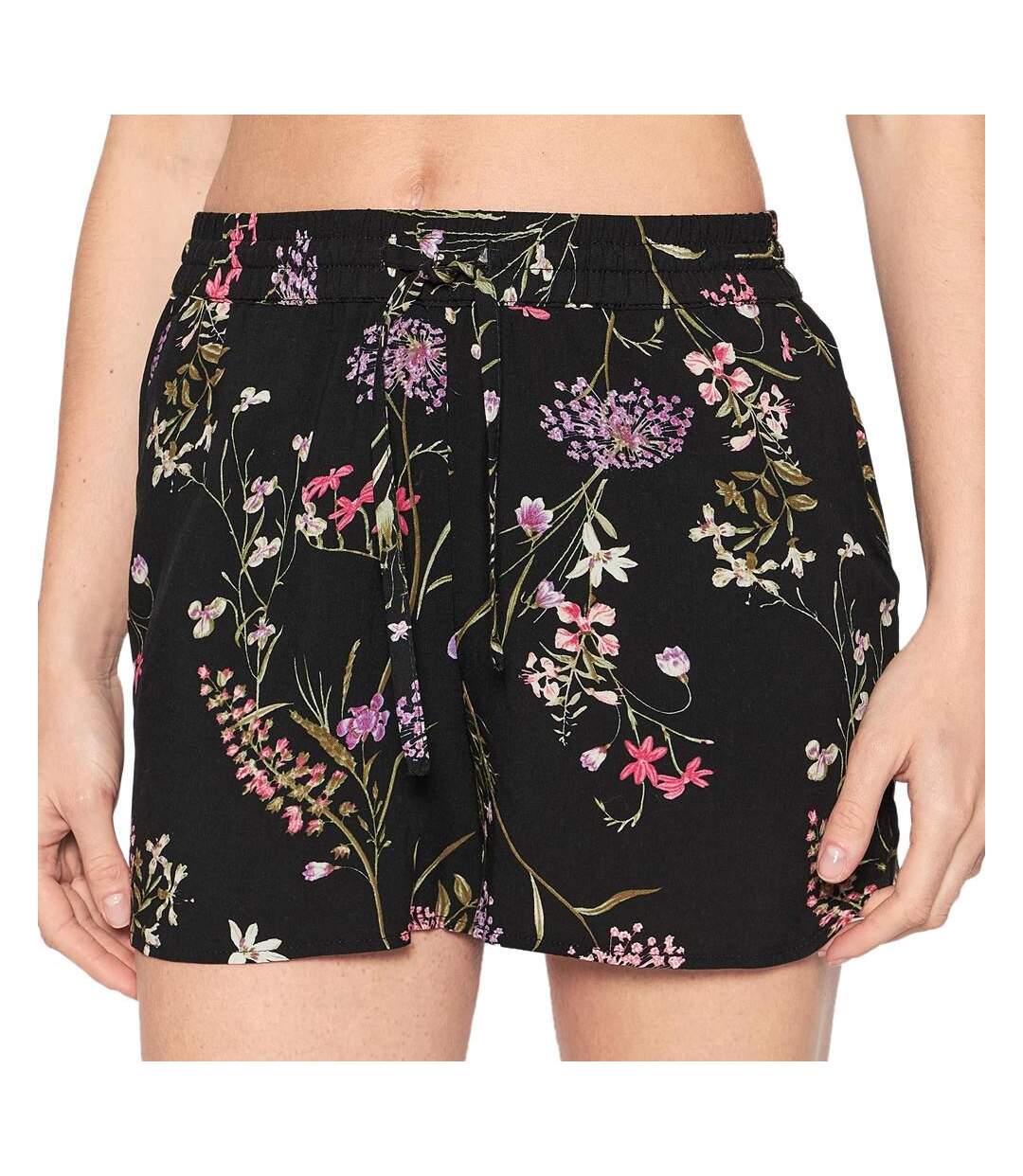 Short Noir Imprimé Femme Vero Moda Easy 10245159 - S-1