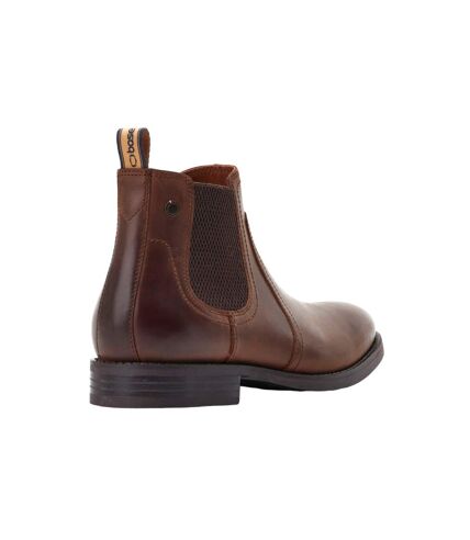 Base London Mens Bateman Leather Chelsea Boots (Brown) - UTFS10614