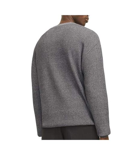Pull gris homme jack & jones neck oxford - l