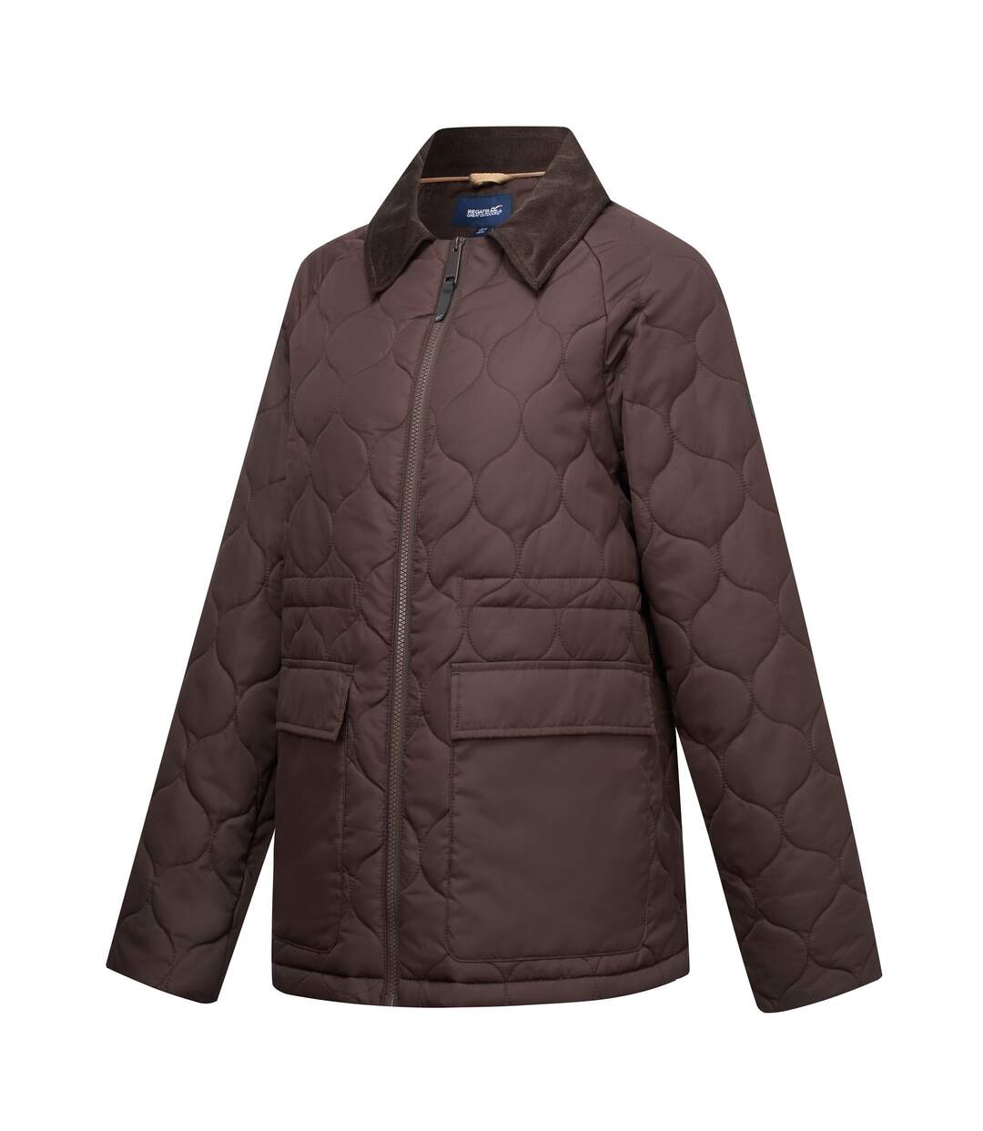 Womens/ladies Amira Quilted Padded Jacket Dark Chocolate Regatta-4