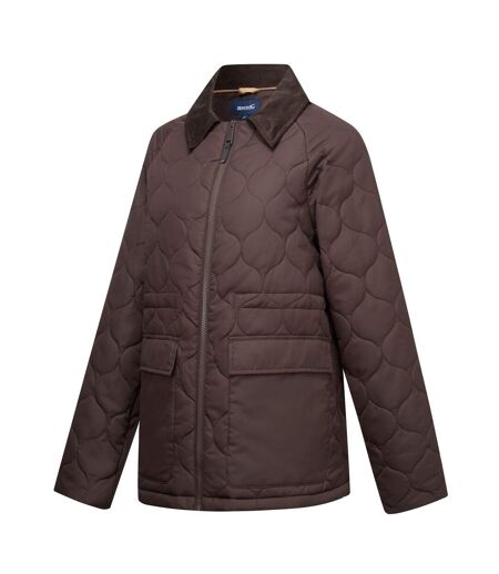 Womens/ladies Amira Quilted Padded Jacket Dark Chocolate Regatta