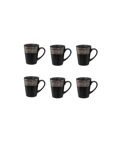 Lot de 6 Mugs Ethnikaa 32cl Noir