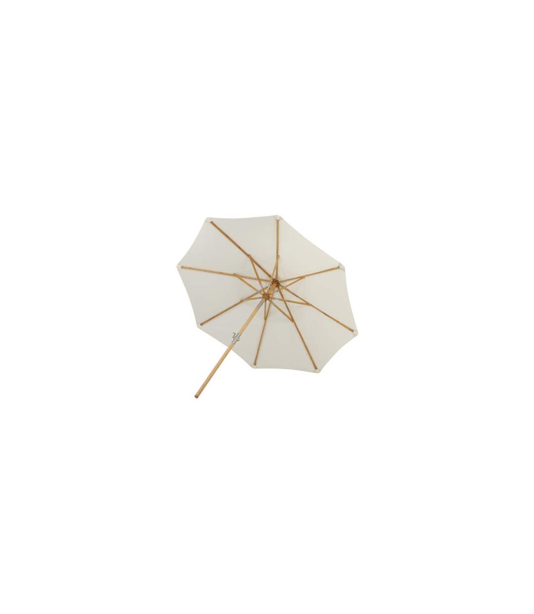 Parasol en Bambou Cerox 270cm Blanc-4