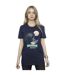 Disney Femmes/Les femmes Lilo And Stitch Hawaii Cotton Boyfriend T-Shirt (Bleu marine) - UTBI29789-1