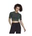Haut Court Aeroknit Femme Vert Noir Adidas-4